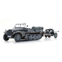 ARTITEC 6870489 H0 Sd.Kfz. 10 + PAK 38, Winter - Fertigmodell von ARTITEC