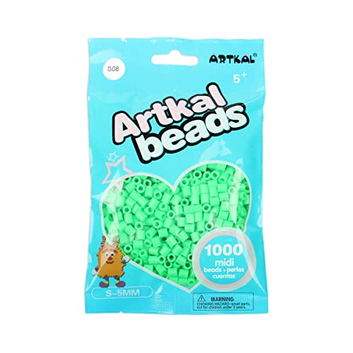 Artkal® Midi 5 mm Bügelperlen Beads / 1000 Stück/S-008 Emerald von ARTKAL