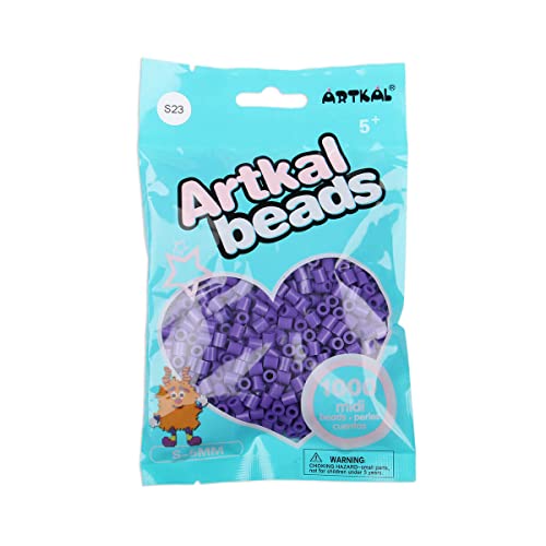 Artkal® Midi 5 mm Bügelperlen Beads / 1000 Stück/S-023 Royal Purple von ARTKAL