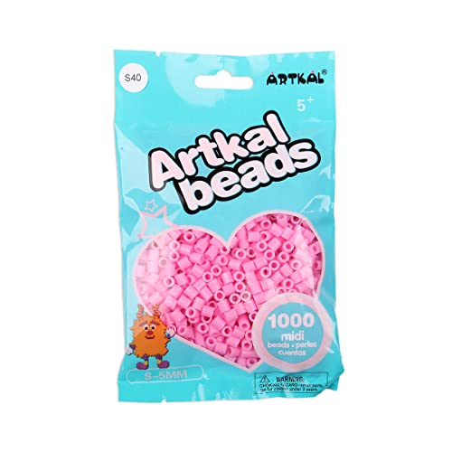 Artkal® Midi 5 mm Bügelperlen Beads / 1000 Stück/S-040 Carnation Pink von ARTKAL