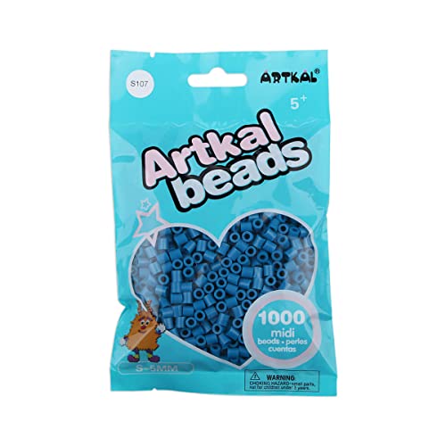 Artkal® Midi 5 mm Bügelperlen Beads / 1000 Stück/S-107 Pond Blue von ARTKAL