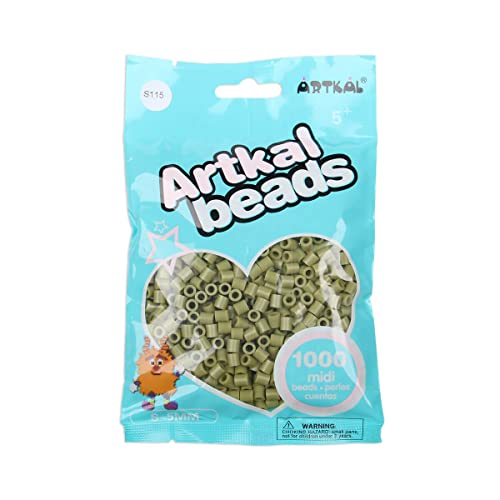 Artkal® Midi 5 mm Bügelperlen Beads / 1000 Stück/S-115 Mossy Green von ARTKAL