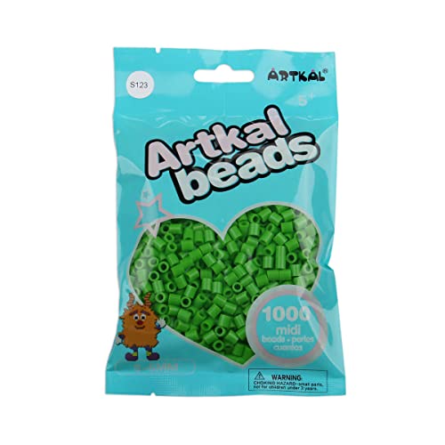 ARTKAL® Midi 5 mm Bügelperlen Beads / 1000 Stück/S-123 Cloverfield Green von ARTKAL