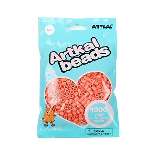 Artkal® Midi 5 mm Bügelperlen Beads / 1000 Stück/S-095 Salmon von ARTKAL