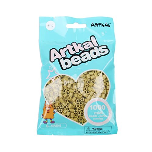 ARTKAL® Midi 5 mm Bügelperlen Beads / 1000 Stück / S-110 Beach Beige von ARTKAL