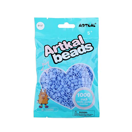 Artkal® Midi 5 mm Bügelperlen Beads / 1000 Stück/S-137 Azur Blue von ARTKAL