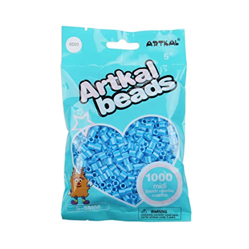 ARTKAL® Midi 5 mm Bügelperlen Beads / 1000 Stück / SD03 Gestreift Blue von ARTKAL