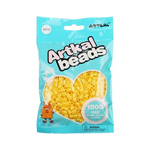 Artkal® Midi 5 mm Bügelperlen Beads / 1000 Stück / SD10 Gestreift Yellow von ARTKAL