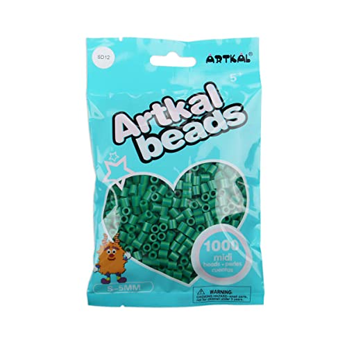 Artkal® Midi 5 mm Bügelperlen Beads / 1000 Stück / SD12 Gestreift Green von ARTKAL