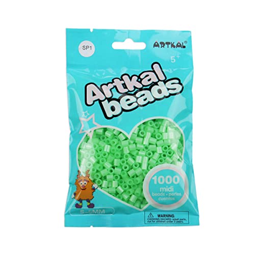 Artkal® Midi 5 mm Bügelperlen Beads / 1000 Stück / SP01 Perlmutt Green von ARTKAL