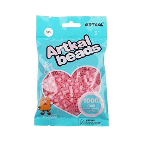 Artkal® Midi 5 mm Bügelperlen Beads / 1000 Stück / SP04 Perlmutt Pink von ARTKAL