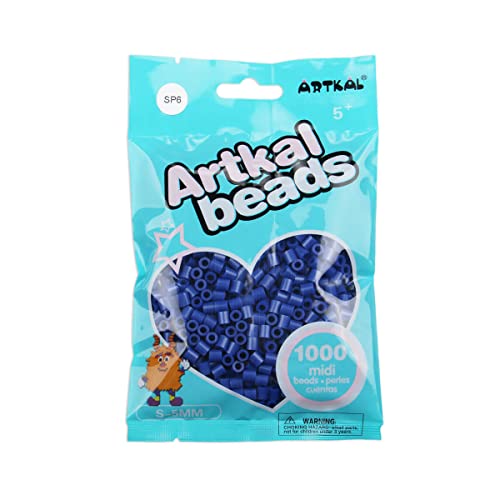 Artkal® Midi 5 mm Bügelperlen Beads / 1000 Stück / SP06 Perlmutt Blue von ARTKAL
