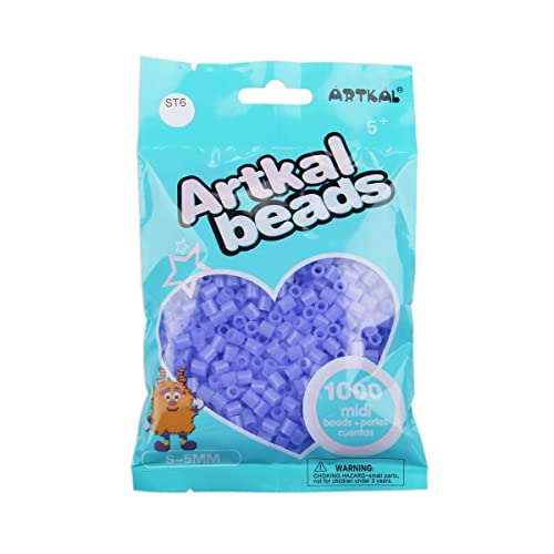 Artkal® Midi 5 mm Bügelperlen Beads / 1000 Stück / ST06 Transparent Purple von ARTKAL