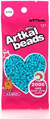 ARTKAL® Mini A Soft 2,6 mm Bügelperlen Beads / 2000 Stück / A103 DEEP Water Steckperlen von ARTKAL