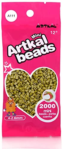 ARTKAL® Mini A Soft 2,6 mm Bügelperlen Beads / 2000 Stück / A111 OAKTREE Brown Steckperlen von ARTKAL