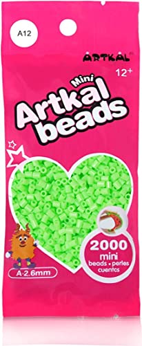 ARTKAL® Mini A Soft 2,6 mm Bügelperlen Beads / 2000 Stück / A12 Pistachio Steckperlen von ARTKAL