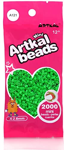 Artkal® Mini A Soft 2,6 mm Bügelperlen Beads / 2000 Stück / A121 Eucalyptus Steckperlen von ARTKAL