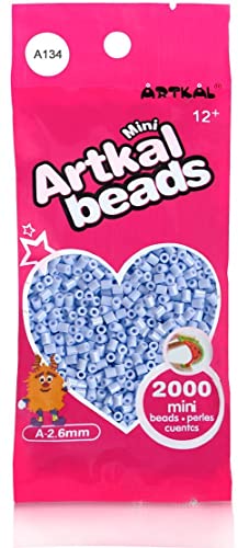 Artkal® Mini A Soft 2,6 mm Bügelperlen Beads / 2000 Stück / A134 Moonlight Blue Steckperlen von ARTKAL