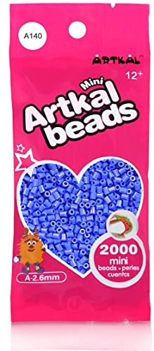 Artkal® Mini A Soft 2,6 mm Bügelperlen Beads / 2000 Stück / A140 Horizon Blue Steckperlen von ARTKAL