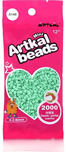 Artkal® Mini A Soft 2,6 mm Bügelperlen Beads / 2000 Stück / A146 Spearmint Steckperlen von ARTKAL