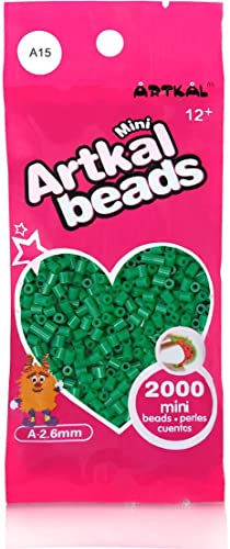 ARTKAL® Mini A Soft 2,6 mm Bügelperlen Beads / 2000 Stück / A15 Green Tea Steckperlen von ARTKAL