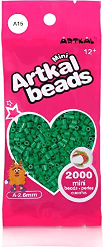 Artkal® Mini A Soft 2,6 mm Bügelperlen Beads / 2000 Stück / A15 Green Tea Steckperlen von ARTKAL