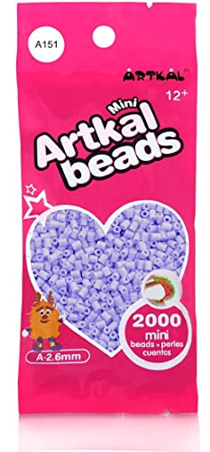 Artkal® MINI A Soft 2,6 mm Bügelperlen Beads / 2000 Stück / A151 Lilac Steckperlen von ARTKAL