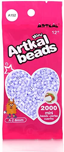 Artkal® MINI A Soft 2,6 mm Bügelperlen Beads / 2000 Stück / A152 Pale Lilac Steckperlen von ARTKAL