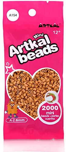 ARTKAL® Mini A Soft 2,6 mm Bügelperlen Beads / 2000 Stück / A154 Sunkissed Teint Steckperlen von ARTKAL