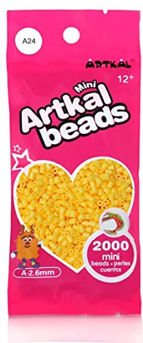 Artkal® Mini A Soft 2,6 mm Bügelperlen Beads / 2000 Stück / A24 Beeswax Steckperlen von ARTKAL