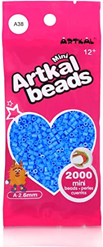 Artkal® Mini A Soft 2,6 mm Bügelperlen Beads / 2000 Stück / A38 Blue Enchantress Steckperlen von ARTKAL
