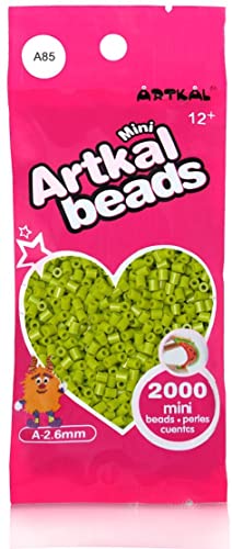 Artkal® Mini A Soft 2,6 mm Bügelperlen Beads / 2000 Stück / A85 Dark Olive Steckperlen von ARTKAL