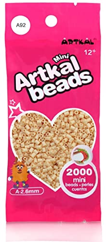 Artkal® Mini A Soft 2,6 mm Bügelperlen Beads / 2000 Stück / A92 Pale Skin Steckperlen von ARTKAL