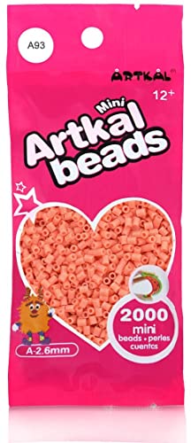 Artkal® Mini A Soft 2,6 mm Bügelperlen Beads / 2000 Stück / A93 WARM Blush Steckperlen von ARTKAL