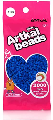 Artkal® MINI A Soft 2,6 mm Bügelperlen Beads / 2000 Stück / A143 Marine Steckperlen von ARTKAL