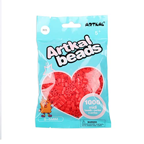 Artkal® Midi 5 mm Bügelperlen Beads / 1000 Stück/S-005 Tall Poppy von ARTKAL