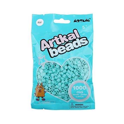 Artkal® Midi 5 mm Bügelperlen Beads / 1000 Stück/S-037 Blue Green von ARTKAL