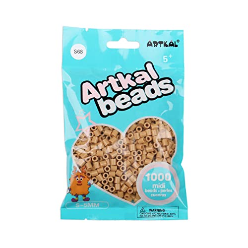 Artkal® Midi 5 mm Bügelperlen Beads / 1000 Stück/S-068 Tan von ARTKAL