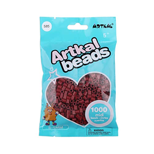Artkal® Midi 5 mm Bügelperlen Beads / 1000 Stück/S-085 Red Wine von ARTKAL