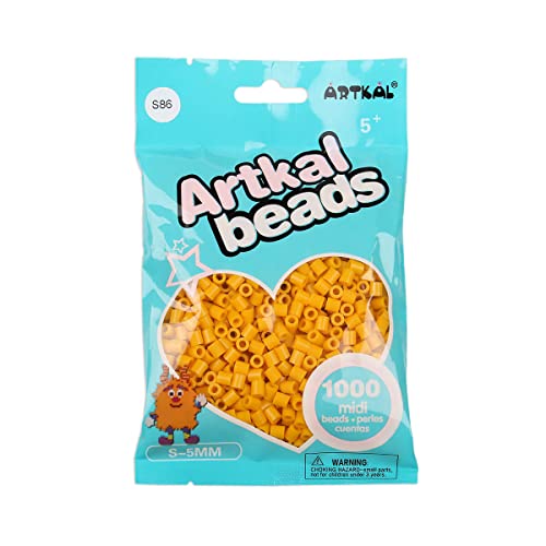 Artkal® Midi 5 mm Bügelperlen Beads / 1000 Stück/S-086 Goldenrod von ARTKAL