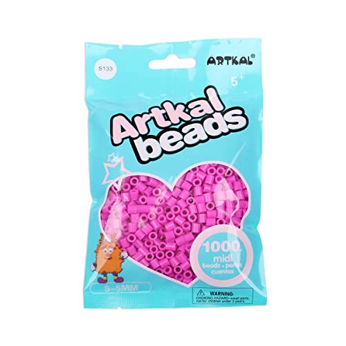 Artkal® Midi 5 mm Bügelperlen Beads / 1000 Stück/S-133 Pink Plum von ARTKAL