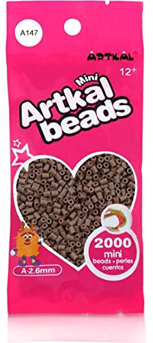 Artkal® Mini A Soft 2,6 mm Bügelperlen Beads / 2000 Stück / A147 Mocha Steckperlen von ARTKAL
