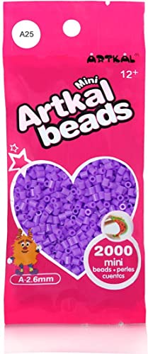 Artkal® Mini A Soft 2,6 mm Bügelperlen Beads / 2000 Stück / A25 Lavender Steckperlen von ARTKAL