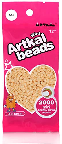 Artkal® Mini A Soft 2,6 mm Bügelperlen Beads / 2000 Stück / A47 Vanilla Steckperlen von ARTKAL