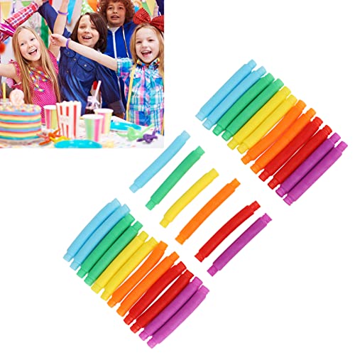 30 Stcs Pop -Röhrchen Gelb Orange Blau Lila Grün 17mm Dehnbar Biege Zugrohrspielzeug 30 Stcs Pop -Röhrchen Gelb Orange Blau Lila Grün 17mm Dehnbar Biege Zugrohrspielzeug von ARTOCT
