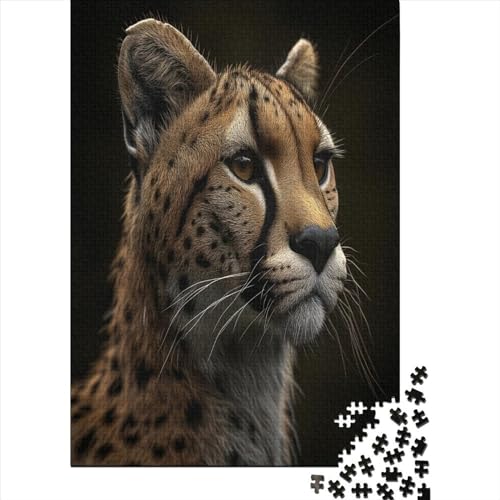 Leopard Tier Puzzles 500 Teile Puzzle Kinder Lernspiel 500 Stück Puzzles Puzzles Für Erwachsene Teenager Stress Abbauen Familien-Puzzlespiel Puzzle-Geschenk Ab 14 Jahren von ARTSDIYS