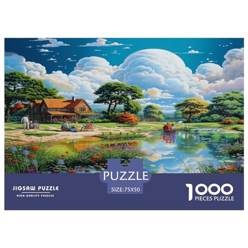Paradies Puzzles 1000 Teile Impossible Puzzle Puzzle 1000 Stück Puzzle Für Erwachsene Geschicklichkeitsspiel Für Die Ganze Familie Spielzeug Geschenk Ab 14 Jahren von ARTSDIYS