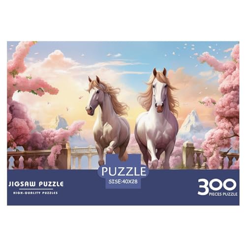 Pferd Puzzles 300 Teile Impossible Puzzle Puzzles 300 Stück Erwachsene Puzzles Geschicklichkeitsspiel Für Die Ganze Familie Puzzle-Geschenk Ab 14 Jahren von ARTSDIYS