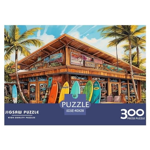 Strand-Shop Puzzles 300 Teile Pädagogisches Spielzeug Puzzle 300 Stück Erwachsene Puzzles Geschicklichkeitsspiel Für Die Ganze Familie Home Dekoration Puzzle Ab 14 Jahren von ARTSDIYS