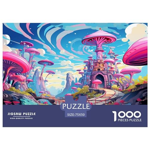 Wunderland Puzzles 1000 Teile Puzzle Kinder Lernspiel 1000 Stück Puzzles Puzzles Für Erwachsene Teenager Stress Abbauen Familien-Puzzlespiel Puzzle-Geschenk Ab 14 Jahren von ARTSDIYS